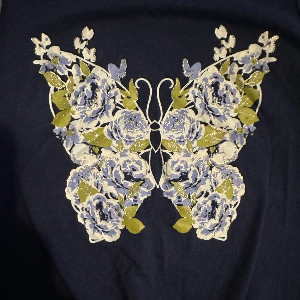 The Children’s Place Flower Butterfly Tie Front Tank